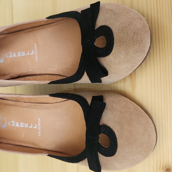 Jeffrey Campbell Wedge Pump LadyLike Havana Size 7 Nude Leather Suede - Picture 7 of 17